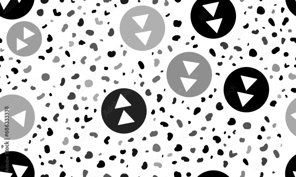 Poster abstract seamless pattern with fast forward symbols. creative leopard backdrop. vector illustration 
