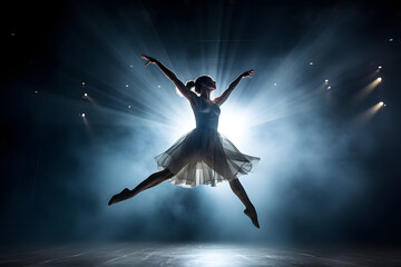 ballet dancer jumping