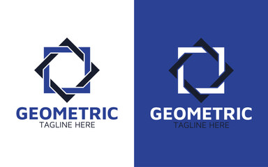 Simple geometric logo, Unique geometric logo, Modern geometric logo, Creative geometric logo, Symbol geometric logo, Vector file & template