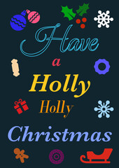 Have a Holly Holly Christmas card