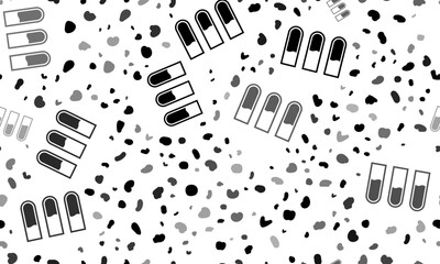 Abstract seamless pattern with water game symbols. Creative leopard backdrop. Vector illustration on white background