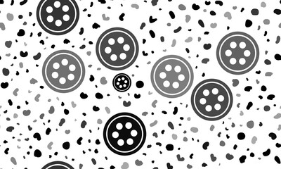 Abstract seamless pattern with optic cable symbols. Creative leopard backdrop. Illustration on transparent background