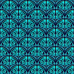 Geometric color seamless pattern. Recurring background