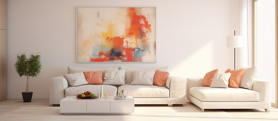Bright living room interior