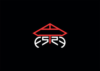 Minimal Trendy Hom FS Swap Logo Design Vector Template