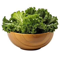 Kale isolated on transparent background