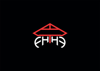 Minimal Trendy Hom FH Swap Logo Design Vector Template.