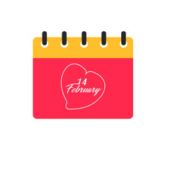 February 14 Valentine's Day illustration.
Valentine's day idea concept.