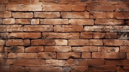 The background of ancient bricks, demonstrating the nature and wear from time