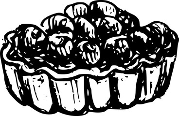 French pastries Blueberry pie