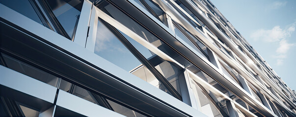 A close up an  aluminium frame.