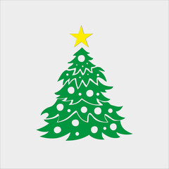 christmas tree greeting card for the new year christmas tree green winter