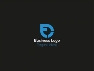 Muurstickers letter minimal business logo design © designerjunaed