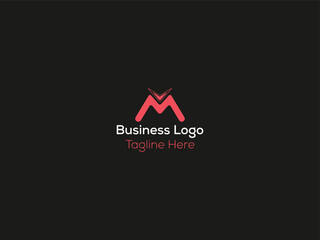 letter minimal business logo design