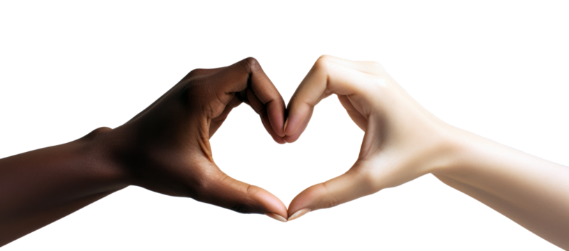  Hands forming a heart shape. png