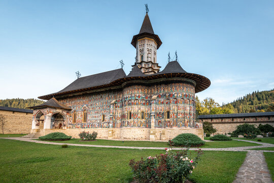 Sucevita is a painted monastery in Romania. One of Romanian Orthodox monasteries in southern Bucovina that are a UNESCO World Heritage site.