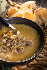 Hot tripe from chicken stomachs.