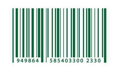 Bar code icon. Vector illustration. Template for Products. Mockup.