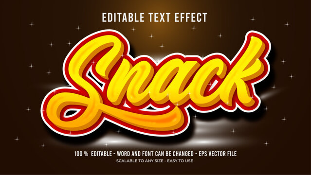 sanck editable text effect