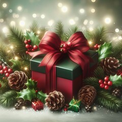Fototapeta na wymiar New Year background gift boxes decoration holiday celebration Merry Christmas