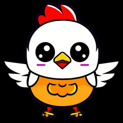 Chicken Big eye cute full body