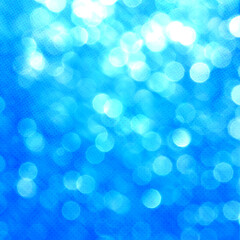 Fototapeta premium Blue bokeh background for seasonal, holidays, event celebrations and various design works