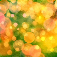 Orange bokeh background for seasonal, holidays, event celebrations and various design works