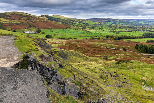 The former A625 crossed the landslips below Mam Tor in Castleton, Derbyshire but was finally abandoned in 1979 due to the continuous repairs required.