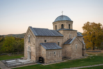 Medieval monastery Gradac on mountain Golija