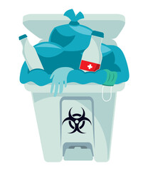 toxic waste bin