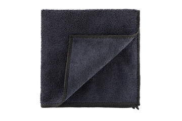 Colorful cleaning rag microfiber cloth. Microfiber cloth for cleaning isolated on white background . Top view.