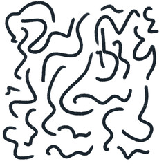 Ink Scribble Doodles Abstract Background