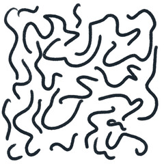 Ink Scribble Doodles Abstract Background