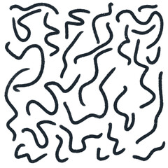 Ink Scribble Doodles Abstract Background