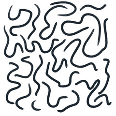 Ink Scribble Doodles Abstract Background