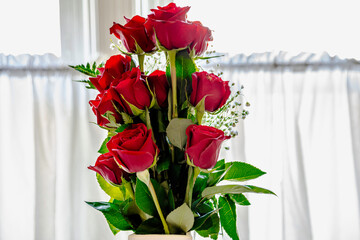 bouquet of red roses