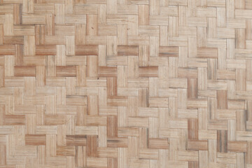 Natural Woven Bamboo Texture: Traditional Craftsmanship in Detail. 