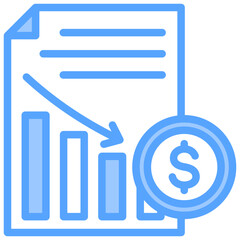 Lower Cost Blue Icon