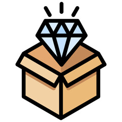 Benefits Outline Color Icon