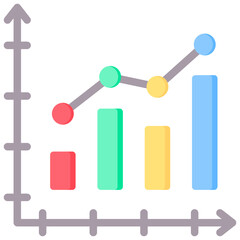 Statistical Model Flat Icon
