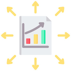 Data Dissemination Flat Icon