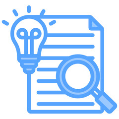 Hypothesis Blue Icon