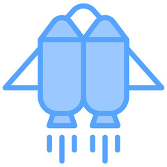 Jetpack Blue Icon