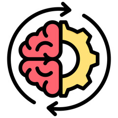 Cognitive Skill Outline Color Icon