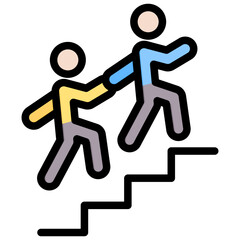 Mentorship Outline Color Icon