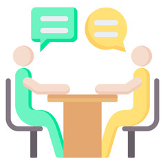 Interview Flat Icon