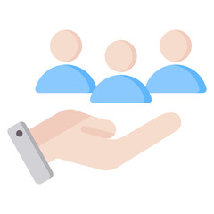 Recruitment Process Outsourcing Flat Icon