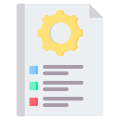 Job Description Flat Icon