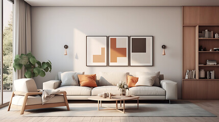 A modern minimalist home interior design