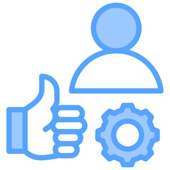Employee Referral Program Blue Icon
